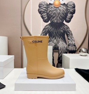 셀린느 celine 퐁 플랫 하프 레인부츠