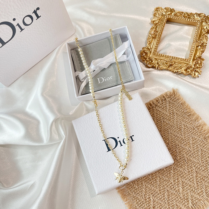 디올 dior bee 펄 목걸이