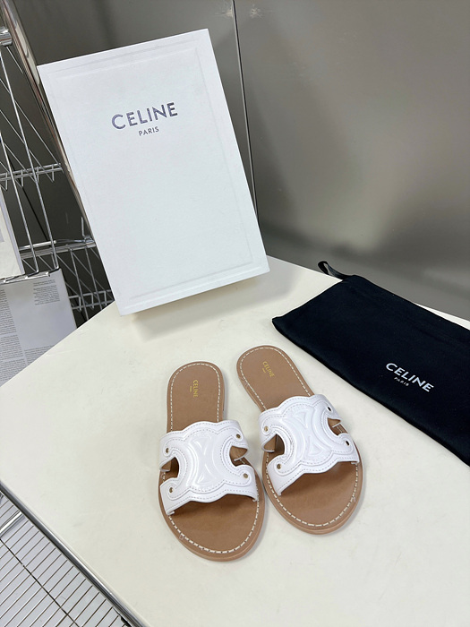 셀린느 23ss celine 카프스킨 트리오페 뮬 슬라이드