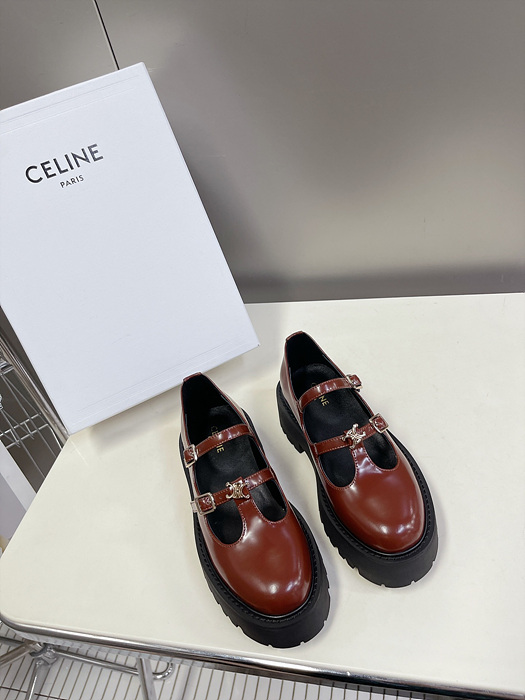 셀린느 23ss celine 트리오페 스트랩 로퍼 (굽 5cm)