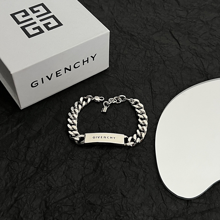 지방시 givenchy 레터 메탈 체인 브레이슬릿